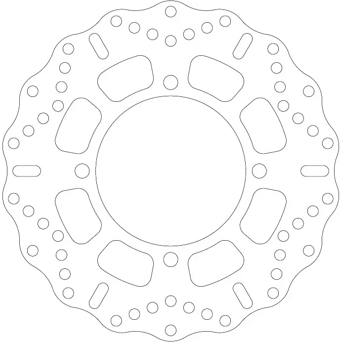 EBC Solid Street Brake Disc Contoured MD4157C