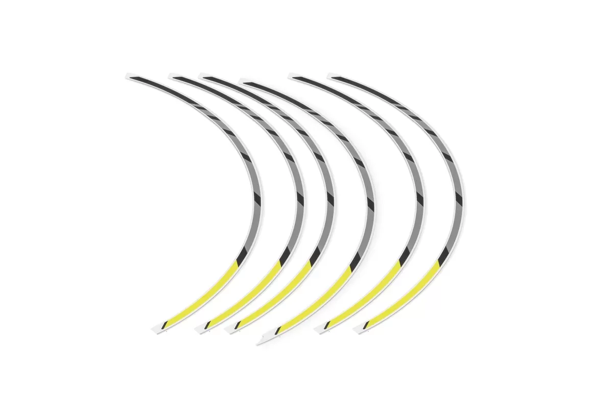 Honda 19 Inch Wheel Sticker Set Lemon Ice Yellow