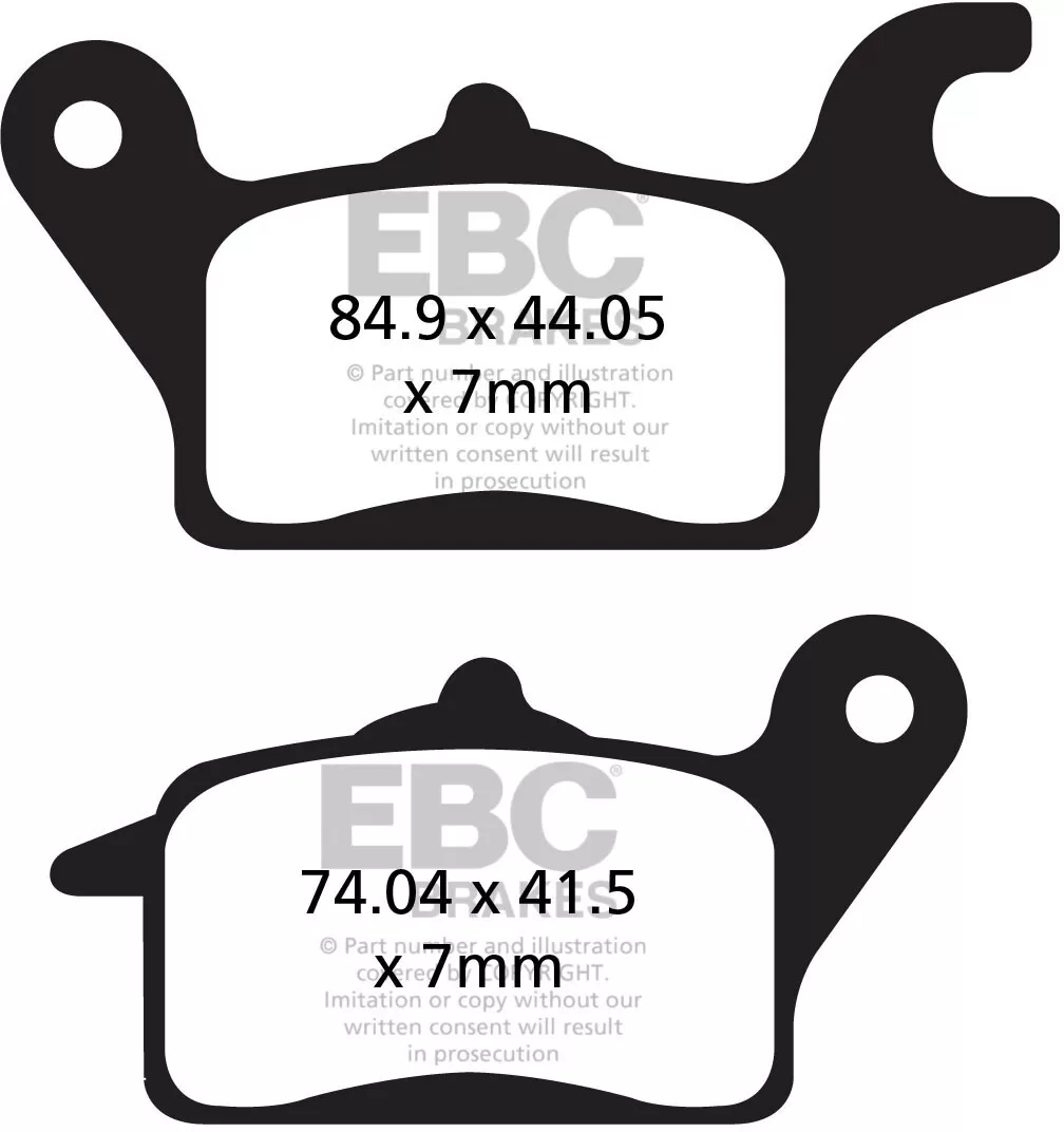 EBC Organic Brake Pads FA691