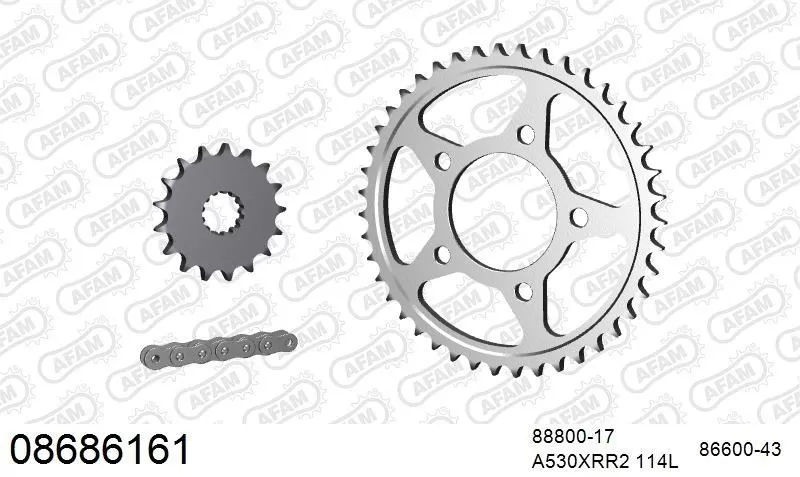 AFAM Chainset - Steel