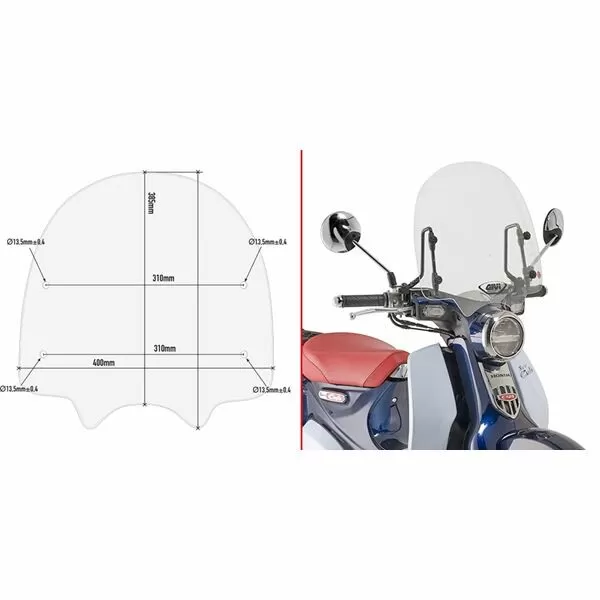GIVI Windshield excl. mounting kit