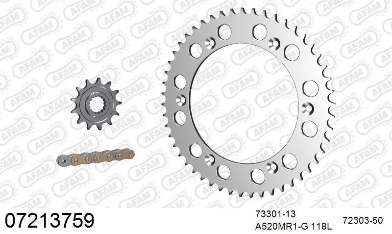 AFAM Chainset - Aluminium