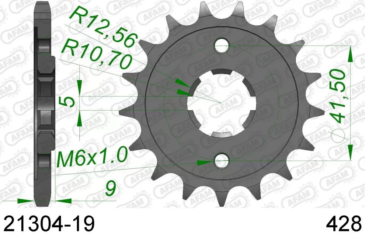 AFAM Sprocket Front 19T - 428