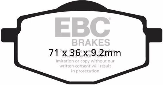EBC Organic Brake Pads FA101TT