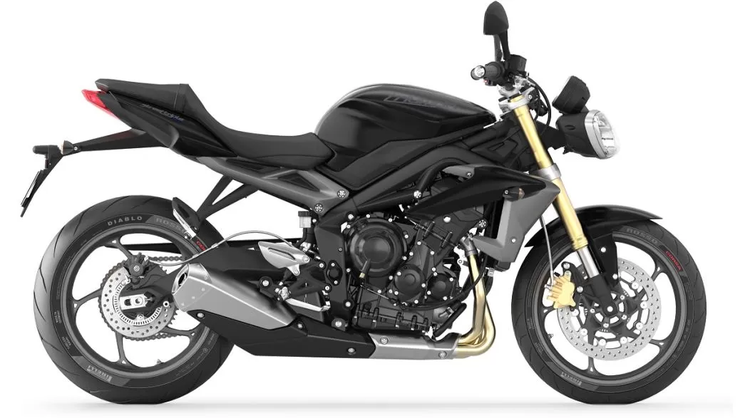 Triumph 'Phantom Black' under fairing