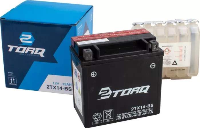 2TORQ Battery 2TX14-BS (YTX14)