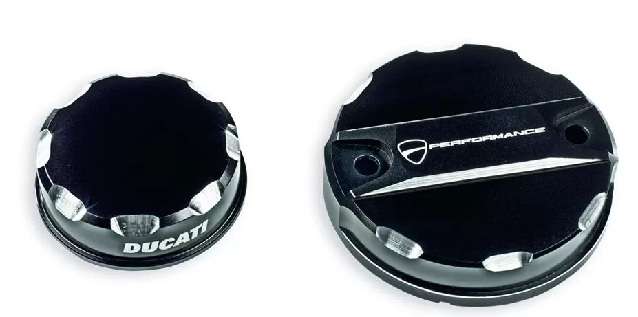 Ducati CNC ALUMINIUM BRAKE/CLUTCH RESERVOIR COV 96180291A