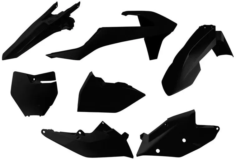 Rtech 6-Piece Plastics Kit KTM SX/SXF 16-18 Black (OE)
