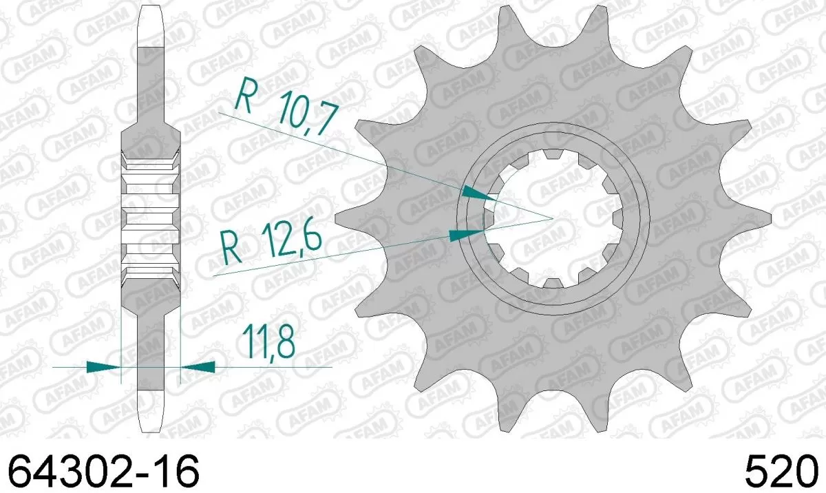 AFAM Sprocket Front 16T - 520