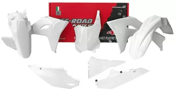 Rtech Plastic Kit 5 Pcs White Kawasaki KX 450 2024