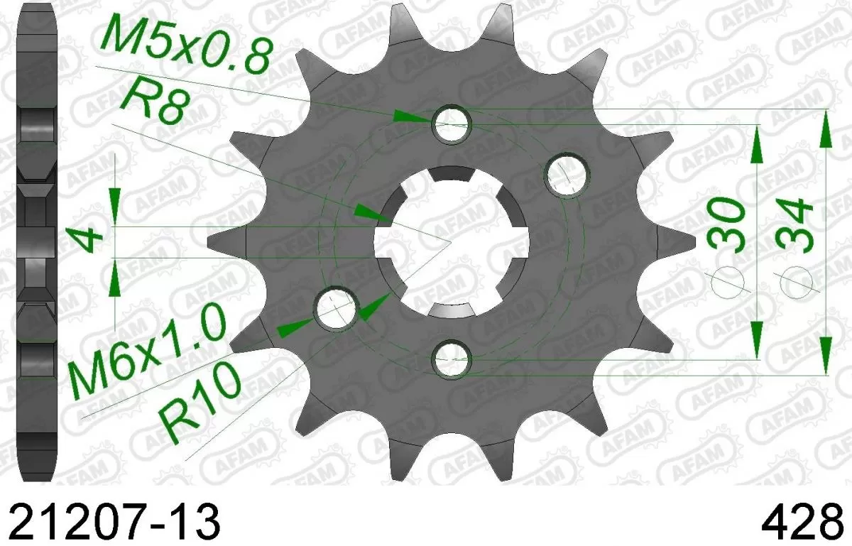 AFAM Sprocket Front 13T - 428