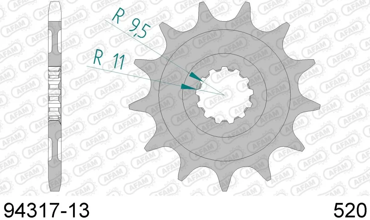 AFAM Sprocket Front 13T - 520
