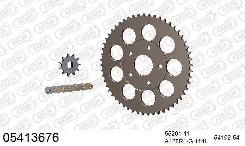AFAM Chainset - Aluminium