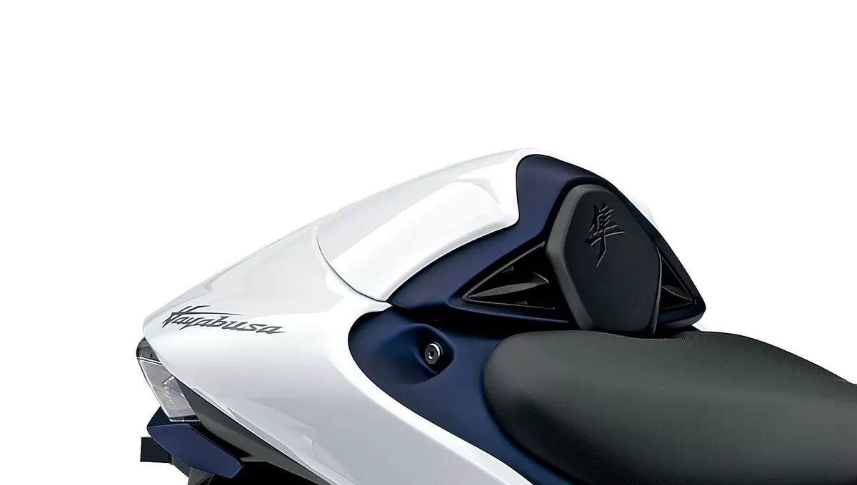 Suzuki Seat cover White/Blue Hayabusa (21-)