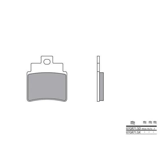 Brembo 07GR71SD Brake Pads Sinter Off Road 