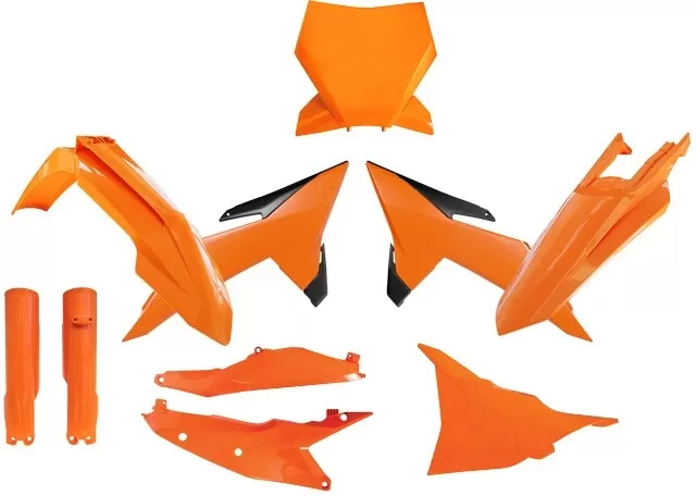 Rtech Plastic Kit KTM SX 125/250/300 2025 | Orange/Black