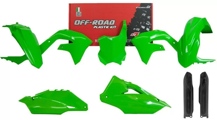 Rtech Plastic Kit 6-piece OE Green KX 450 2019-2022