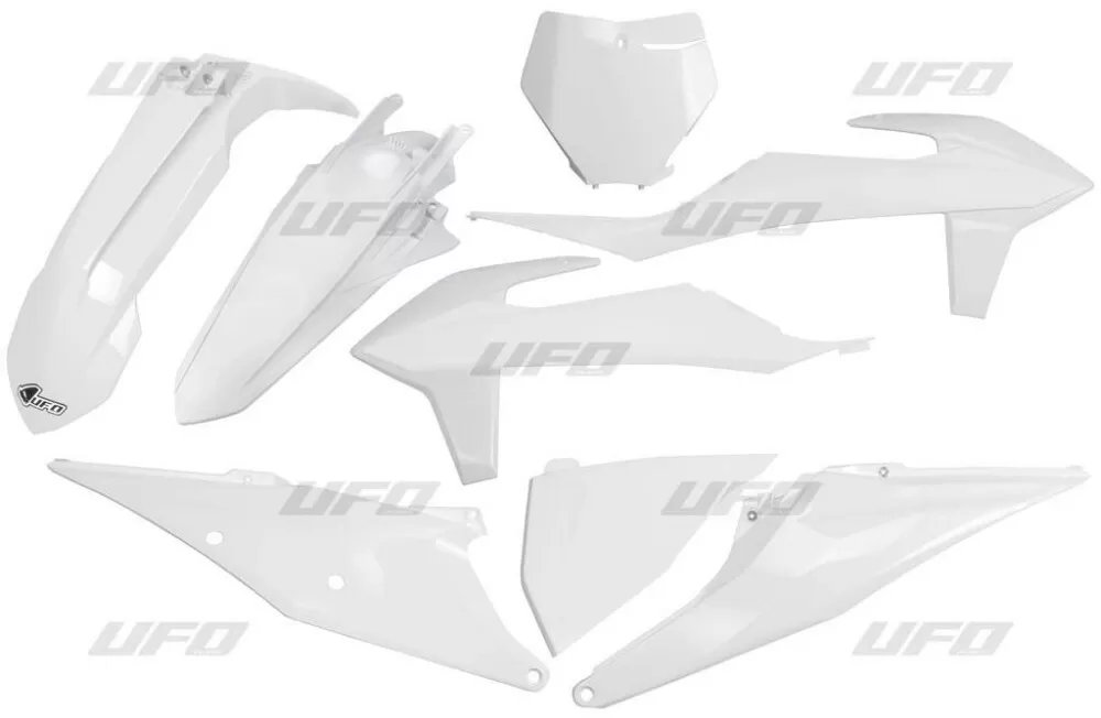 UFO Plastic Kit White KTM SX/SX-F '19-'22