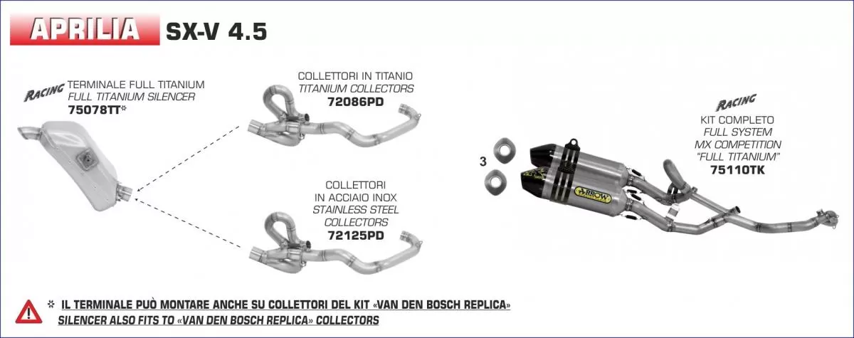 Arrow Exhaust Header Pipe 72086PD