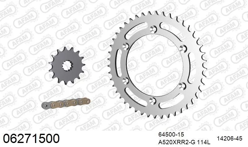 AFAM Chainset - Aluminium
