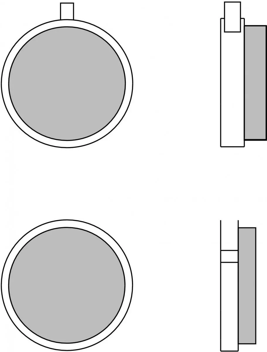 Brembo 07YA0113 Brake Pads Organic Genuine Street 
