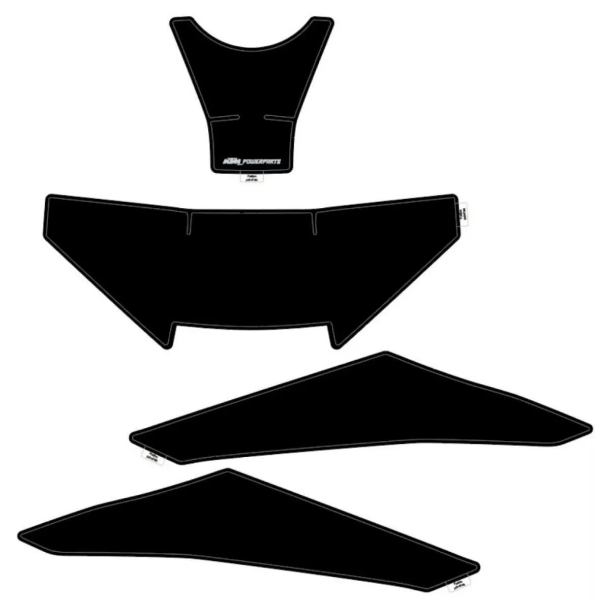 KTM Fuel Tank Protection Sticker Kit