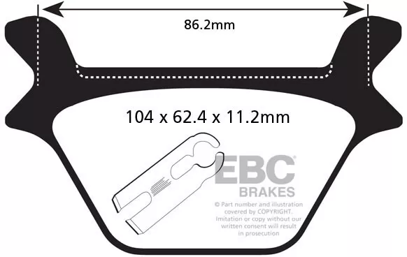 EBC Organic Brake Pads FA200