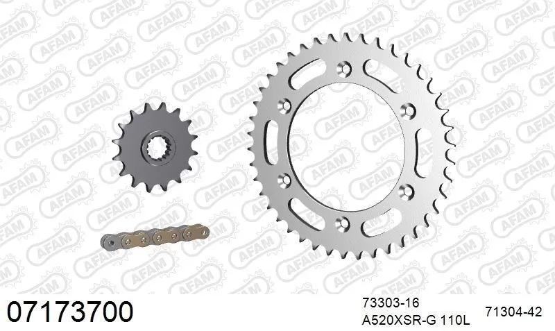 AFAM Chainset - Steel