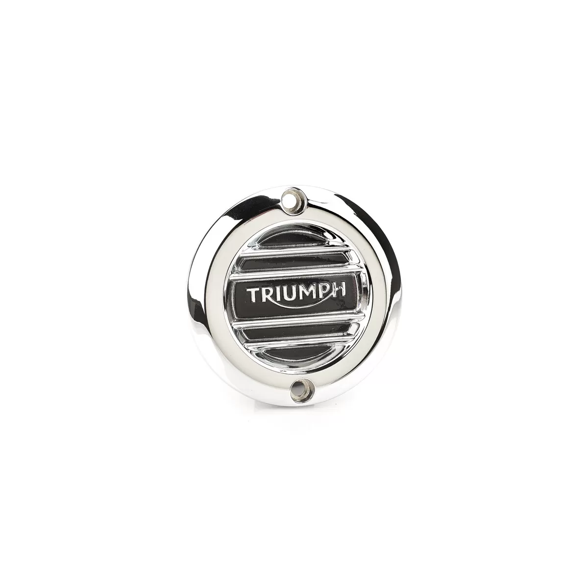 Triumph Chrome Nameplate ribbed