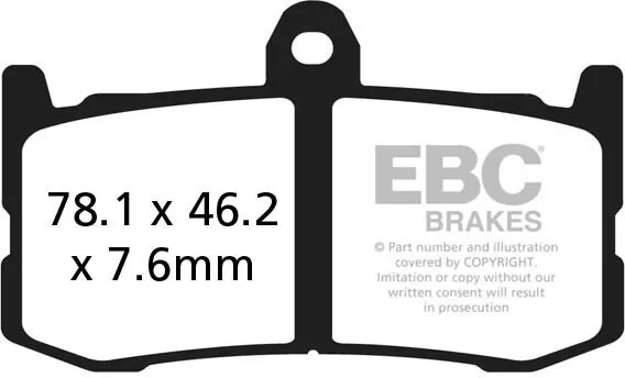 EBC GPFAX Sintered Race Brake Pads GPFAX491HH
