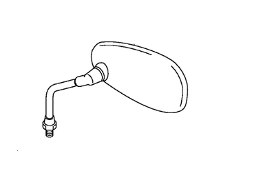 Mirror assembly, rear