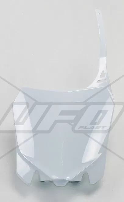 UFO Front Number Plate White Honda CRF250/CRF450R