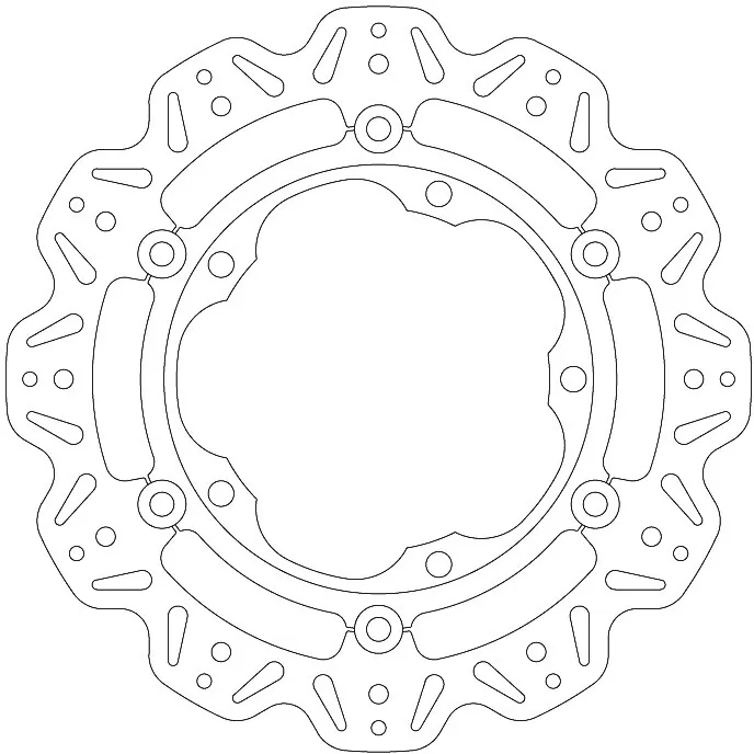 EBC Vee Floating Brake Disc Green VR4174GRN