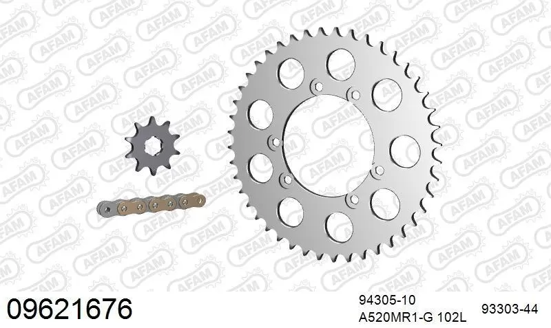 AFAM Chainset - Aluminium