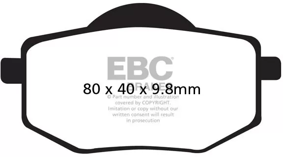 EBC Organic Brake Pads FA136