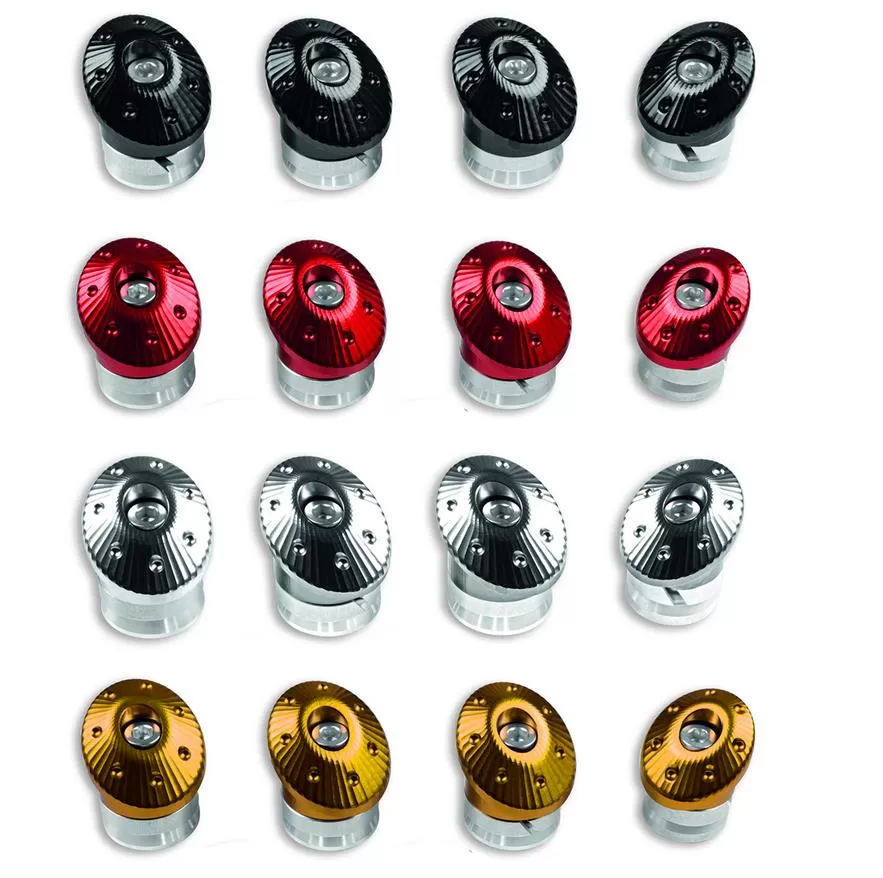 Ducati GOLD CNC FRAME PLUG SET MONSTER R 97380671A