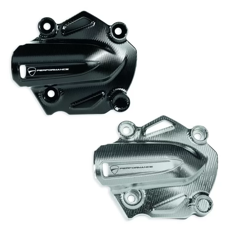 Ducati CNC WATER PUMP COVER SET SILVER 97380152A