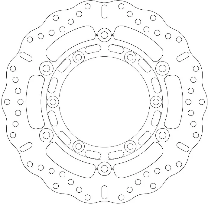 EBC 6-Button Floating Wave Brake Disc MD2129XC