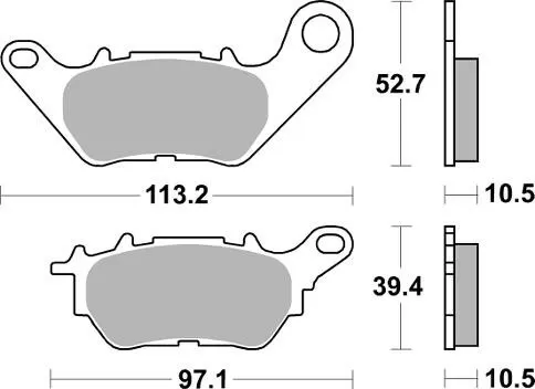 932HF BRAKE PADS ORGANIC