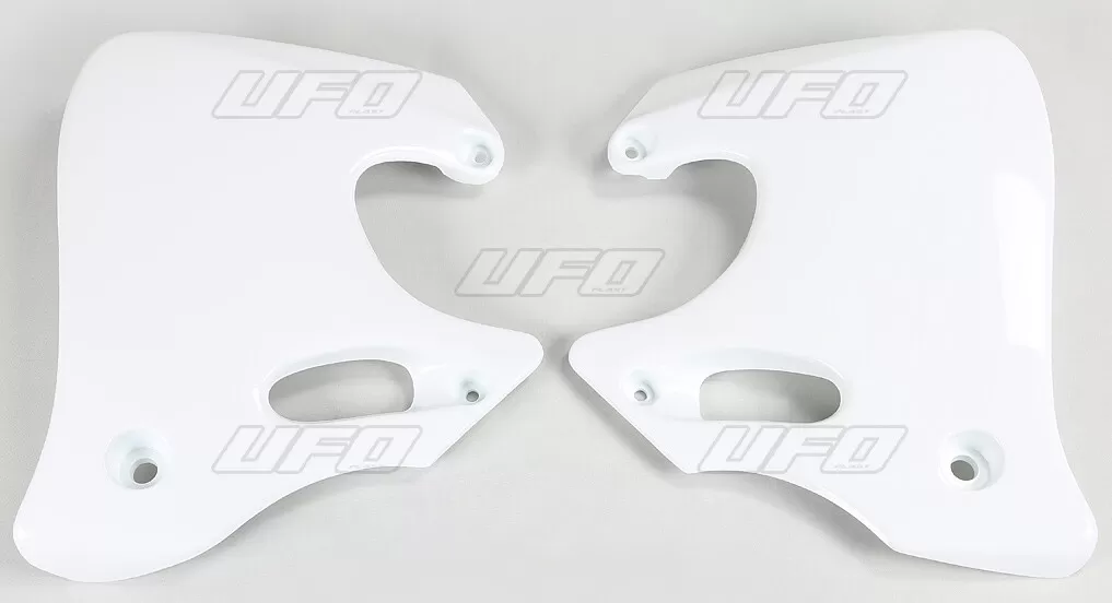 UFO Radiator Covers White Honda CR125/CR250