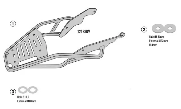 GIVI Top Case Rack Honda GB350S