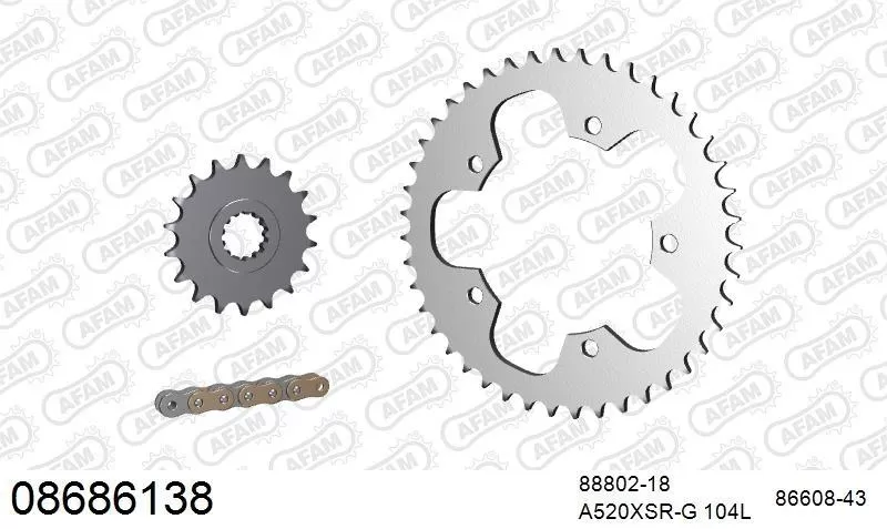 AFAM Chainset - Steel
