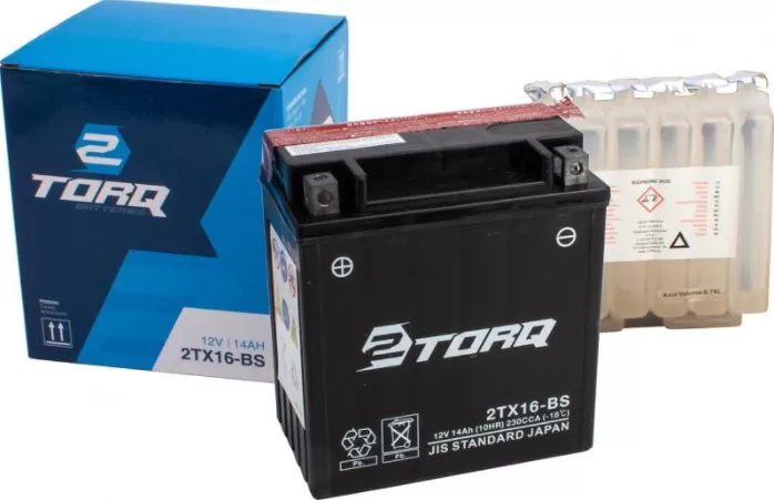 2TORQ Battery 2TX16-BS (YTX16)