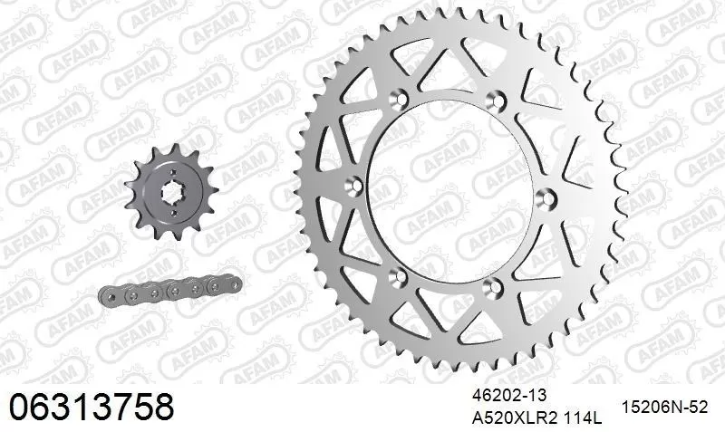 AFAM Chainset - Aluminium