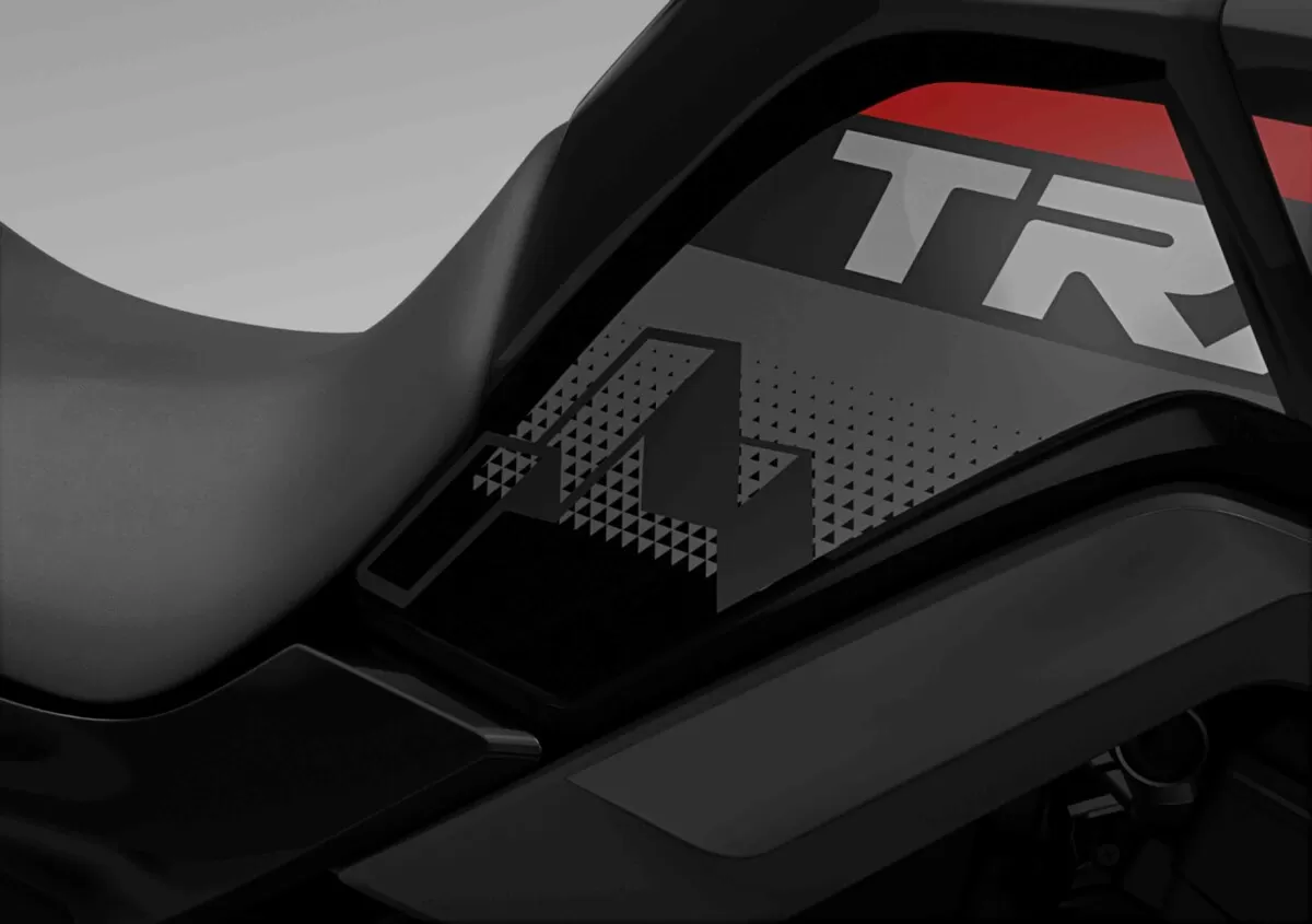 Honda Tank Side Sticker - Grey