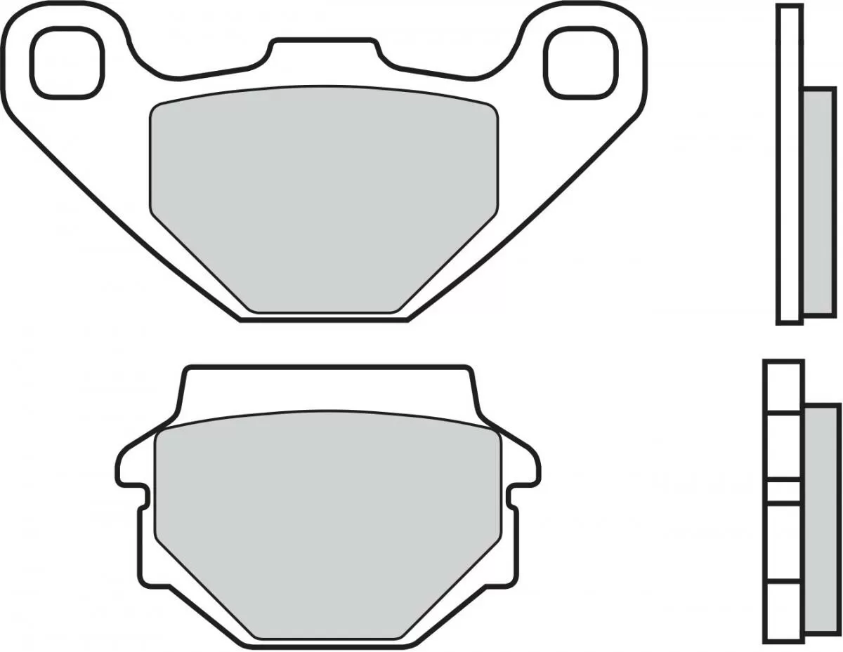 Brembo 07KS0432 Brake Pads Organic Genuine Street 
