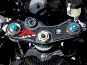 Suzuki Triple Clamp Protection Blue/White Burgman 400 / GSX-R 600/750