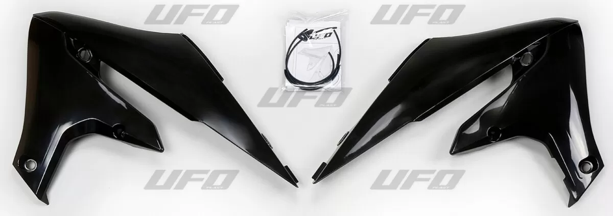 UFO Radiator Covers Black Yamaha YZF450