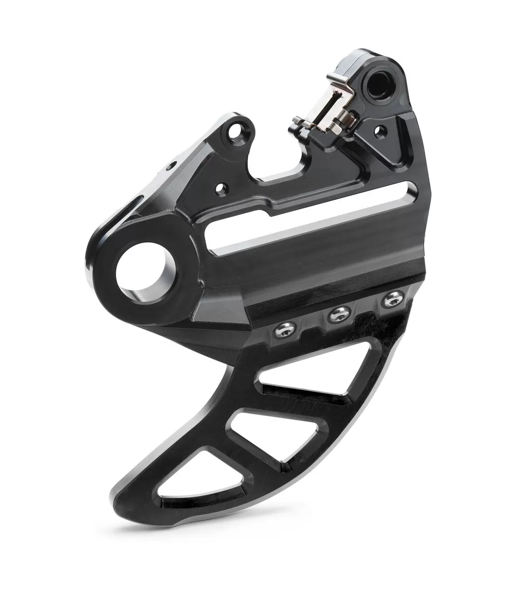 Husqvarna brake caliper support with brake disc guard




