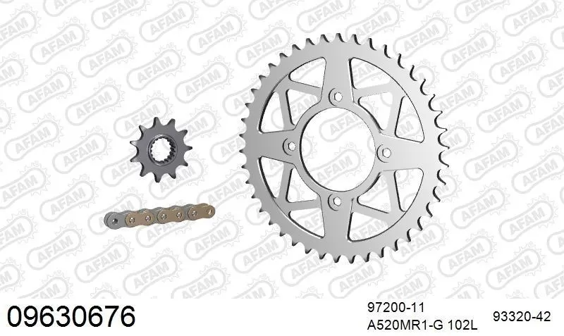 AFAM Chainset - Aluminium
